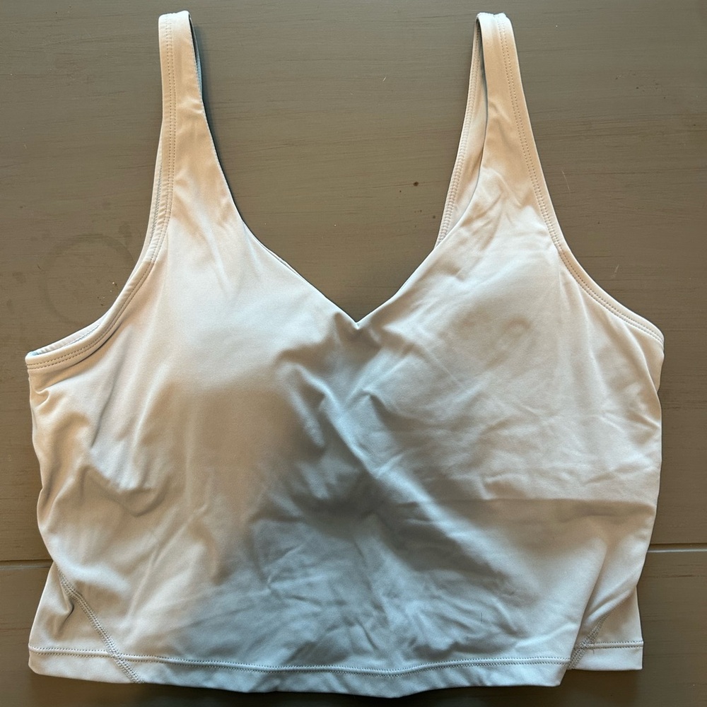 White V-Neck Crop Top